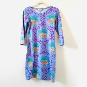 Devon Baer leopard palm tree print size small